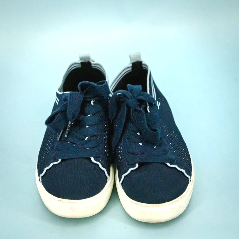 Kate Spade Size 8 Blue Ainslee Mesh Low Top Lace Up Comfort Sneakers Shoes